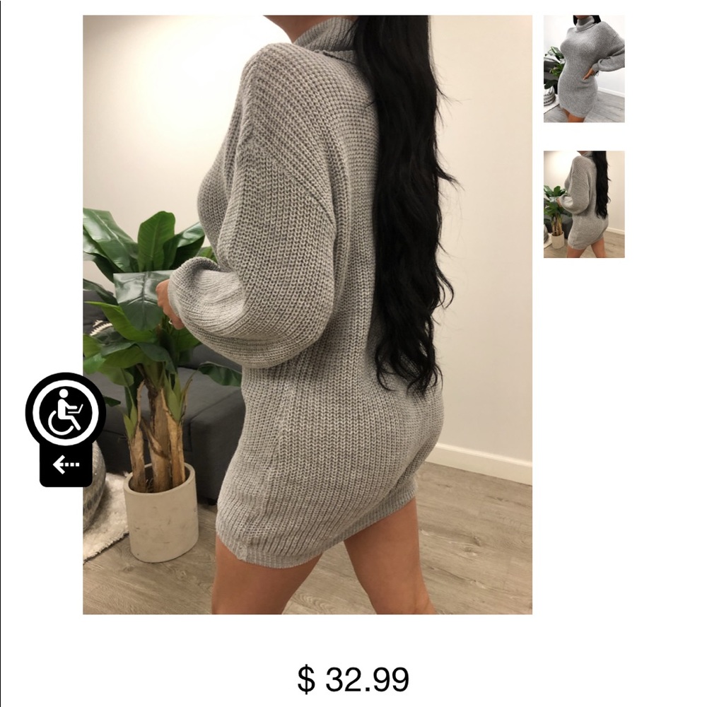 Knitted Sweater Dress - Picture 2 of 2